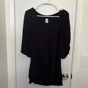 L*Space Black Tunic Top-size S-EUC